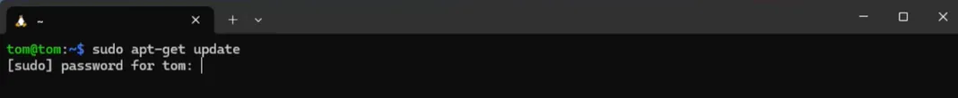 パスワードの入力