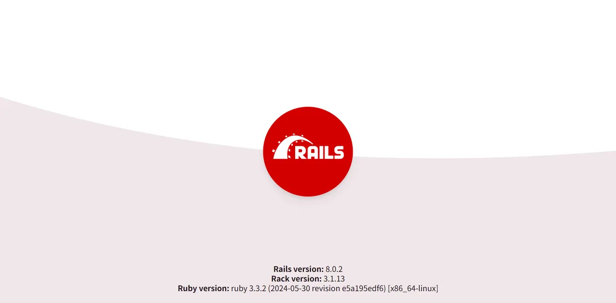 ブラウザで表示されたRailsの初期画面